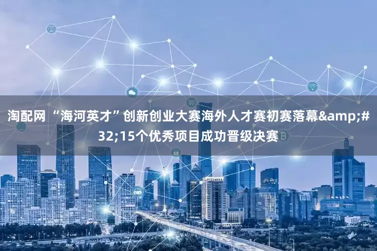 淘配网 “海河英才”创新创业大赛海外人才赛初赛落幕 15个优秀项目成功晋级决赛